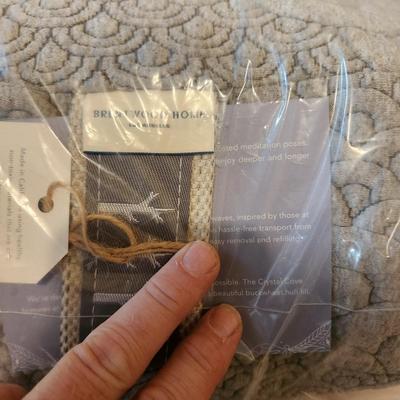 3 Brentwood Home Crystal Cove Yoga Cushion Pillows New Still Sealed