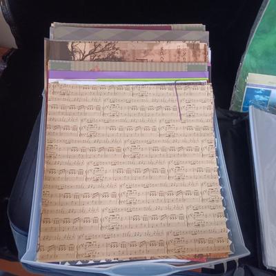 A GOOD VARIETY OF SCRAP BOOKING PAPER
