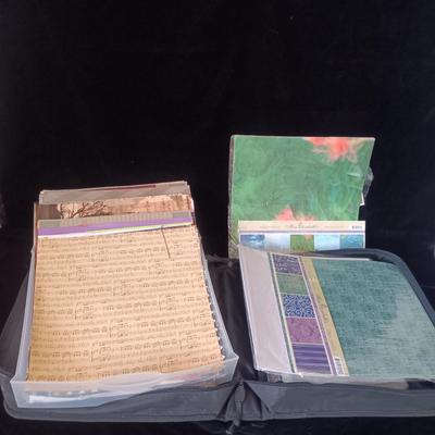 A GOOD VARIETY OF SCRAP BOOKING PAPER