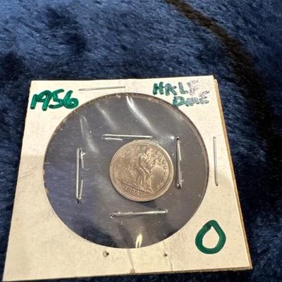 1856 O Seated Liberty Half Dime Extra Fine