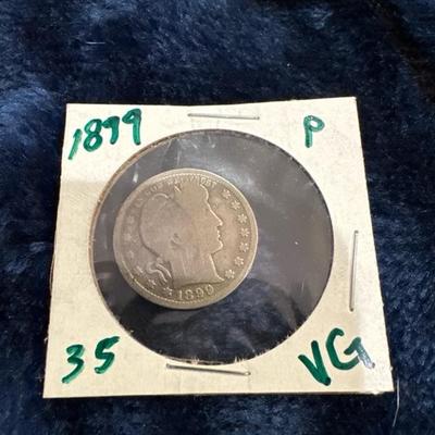 1899 BABER P QUARTER VG
