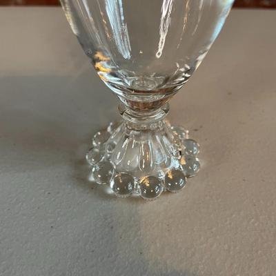 Vintage Set of 8 Clear Glasses