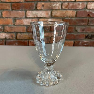 Vintage Set of 8 Clear Glasses