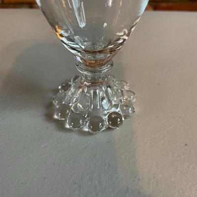 Vintage Set of 8 Clear Glasses