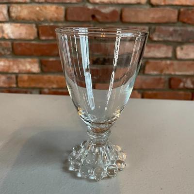 Vintage Set of 8 Clear Glasses