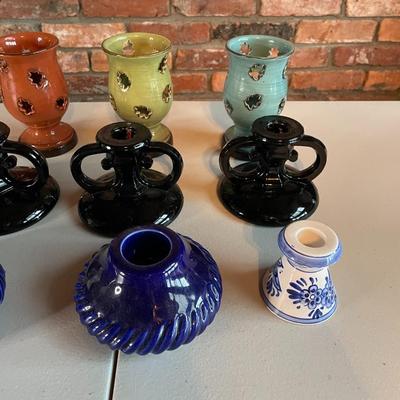 Collection of Vintage Candle Holders