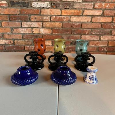 Collection of Vintage Candle Holders