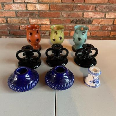 Collection of Vintage Candle Holders