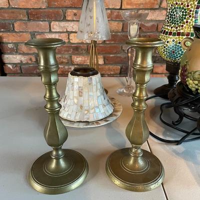 Collection of Vintage Candle Holders, Candle Warmers and Candle Covers