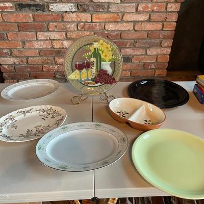 Lot of Assorted, Decorative and Serving Plates