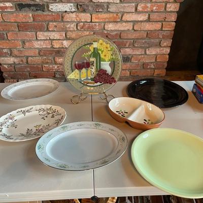 Lot of Assorted, Decorative and Serving Plates