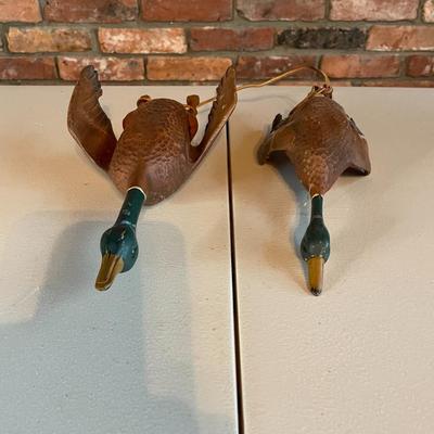 Two Decoy Ducks - Wooden