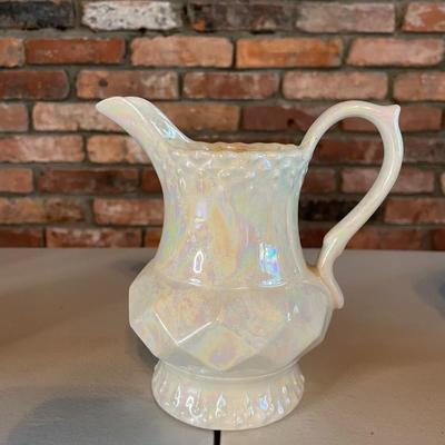 Vintage Japanese Redware Ceramic Teapot, Ceramic Garlic Pot, Opalescent Pitcher, Vintage pottery