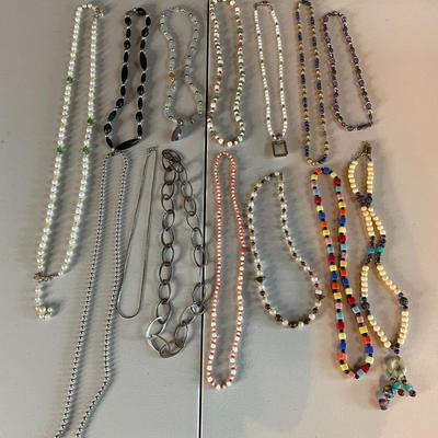 Lot of Assorted Costume Jewelry - Necklaces