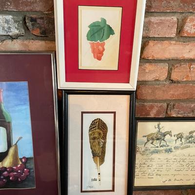 Lot of 4 Framed Art