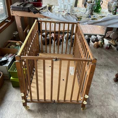 Wooden Baby Crib and Bed