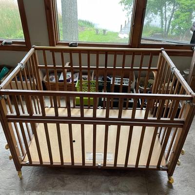Wooden Baby Crib and Bed