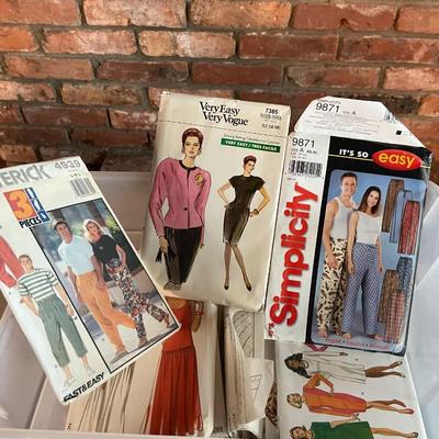 Lot of Vintage Cut Sewing Patterns, Yarn etc.