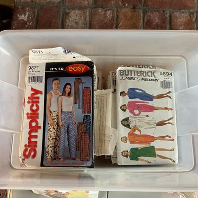 Lot of Vintage Cut Sewing Patterns, Yarn etc.