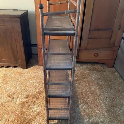 Wicker Shelving Unit