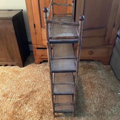 Wicker Shelving Unit