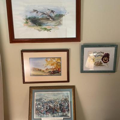 Lot of 4 Framed Prints