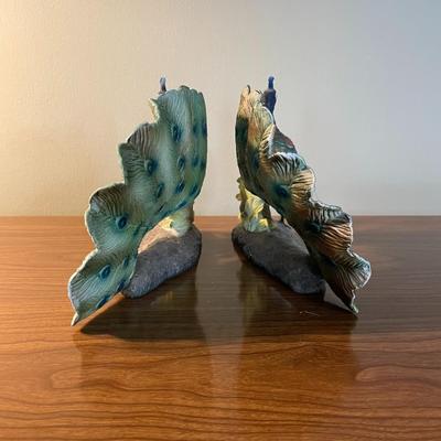 Vintage 1960s "Artmark" Peacock Figurines