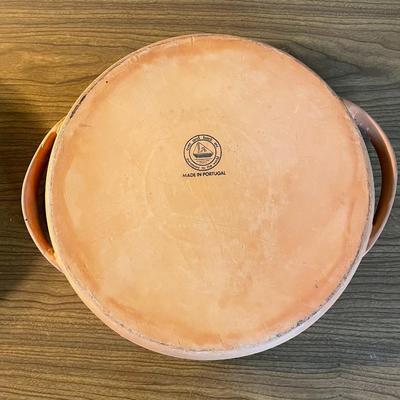 Terracotta Chip / Dip Server and Large Serving Plate