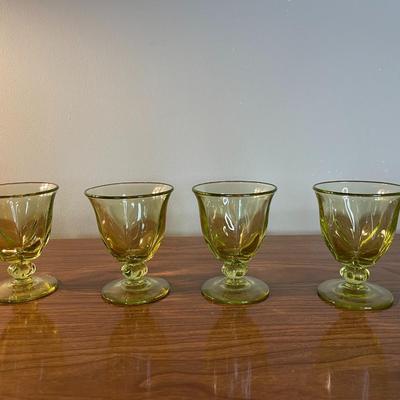 Vintage Juice / Wine Glasses