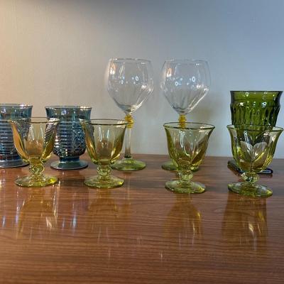 Vintage Juice / Wine Glasses