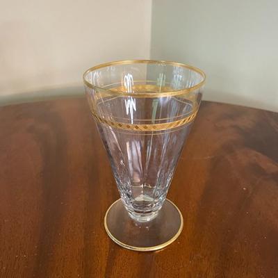 Vintage Gold Rimmed Parfait Glasses