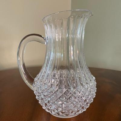 Vintage Assorted Crystal Pitcher and Glassware