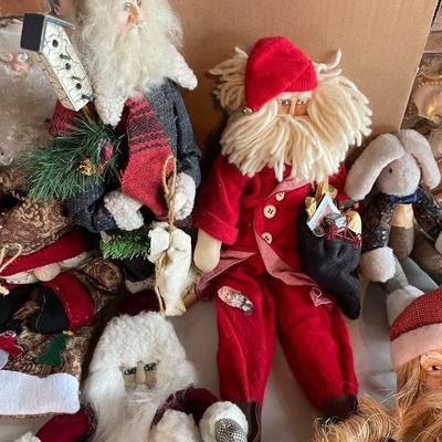 Lot of Christmas Santas