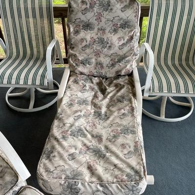 Lot of Outdoor / Patio Chaise Lounge and Chairs