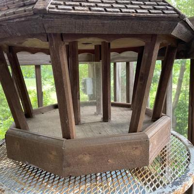 Wooden Bird Feeder
