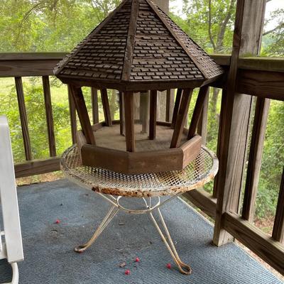 Wooden Bird Feeder