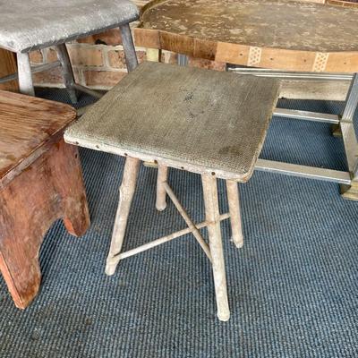 Lot of Vintage Wooden Kids Chairs and Table