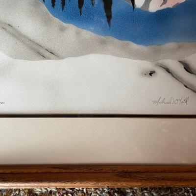 Lot 3 Framed Prints. Vintage and Signed.