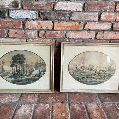 Vintage Set of Framed Prints