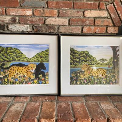 Lot of 2 Signed Framed Prints by Branko Pardise