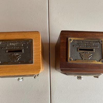 Vintage Limited Edition US Post Office Lock Boxes