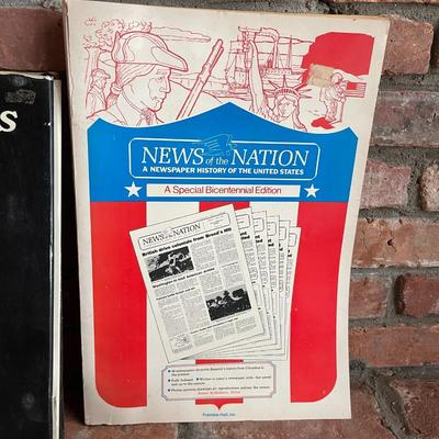 Vintage "The World of Currier & Ives" by Roy King & Burke Davis. Vintage News of The Nation A Special Bicentennial...