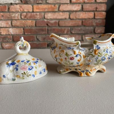 Lot of Vintage Gravy Boat and Serving Dishes