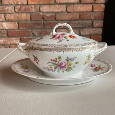 Lot of Vintage Gravy Boat and Serving Dishes