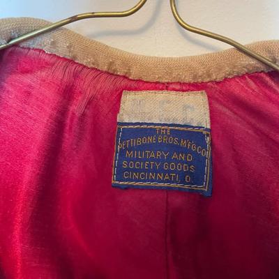 Antique Masonic Pettibone Bros Velvet Cape