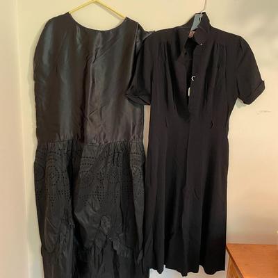 Lot of Vintage Women's Black Dresses