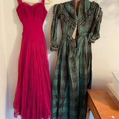 Lot of Vintage Women's Gowns ad Dresses