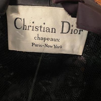 Two Christian Dior Women's Hats, Sewing Box, Hat Box