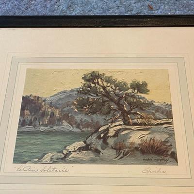 Lot of 4 Vintage Framed Prints