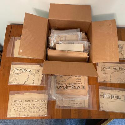 Lot of Vintage "Work and Play for Idle Hour" Patterns